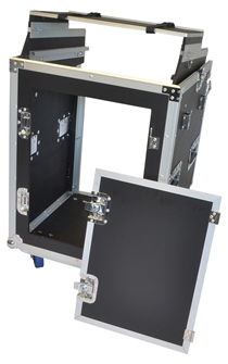 Cobra 12U + 10U Rack Case with Laptop Shelf & Side Table – Studio & Live
